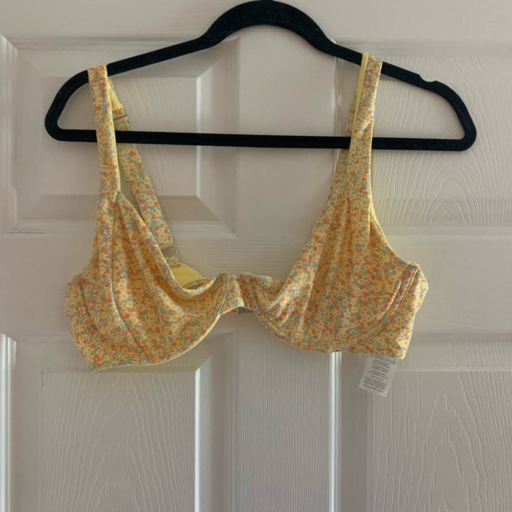 Glassons Yellow Floral Bikini Size 12 (AU 16)